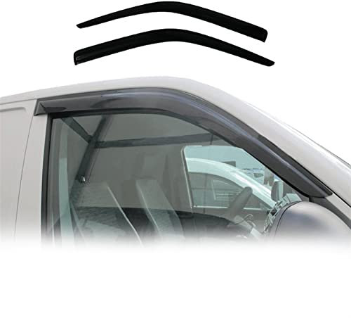 WOHOOD Windabweiser Für VW Für Transporter Für Camper T5 2003 2004 2005 2006 2007 2008 2009 2010 2011 2012 2013 2014 2015 2 Teile/Set Auto Seitenfenster Visier Deflektoren Markise