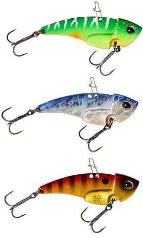 Berkley Power Blade Metallköder 3er Pack - Ideal für Köderangler, die auf Barsch, Hecht, Zander, Döbel, Forelle und mehr fischen - EIN feiner Köder, der Bisse bringt