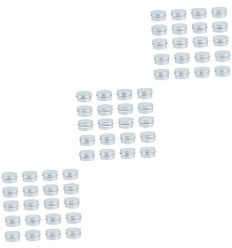 POPETPOP 60pièces Contenants Cosmétiques Vides Aluminium Avec Couvercle à Vis Pots De Maquillage Pour Voyage Et Échantillons
