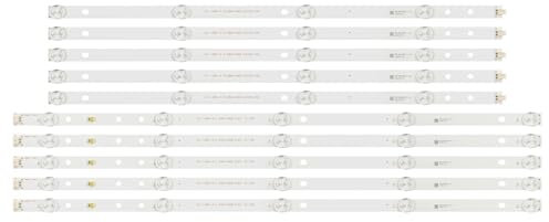 LOTOAK 10 pz/Set Striscia di Retroilluminazione A LED Compatibile for 55 TV nei 55NE6000 A550ED5LA2-2 KR550LA2S-0242 Sistemi K55DLT6F 55LED900F JVC SI55FS