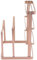 Chopping Board Organizer, Rustproof Chopping Board Organizer, Stainless Steel Stand Holder for Kitchen (Rose Gold)