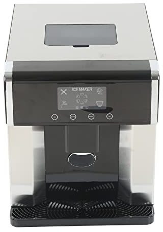 Macchina Per Il Ghiaccio Domestica Macchina Per Il Ghiaccio da 2 in Distributore D'acqua Macchina Per Cubetti di Ghiaccio Portatile Display Touch LCD Per Bancone Dell'ufficio del Bar(EU plug 220V )