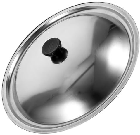 Couvercle De Poêle À Frire En Métal Casserole En Acier Inoxydable Couvercle Universel Pour Batterie De Cuisine De 32 Cm Accessoire De Cuisine Efficace