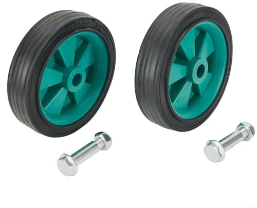 5 Inch Air Compressor Caster Wheel Replacement Set of 2 Green Heavy Duty Casters Wheels Wearable Casters for Air Compressors Accessories