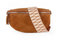 lePelou Bauchtasche aus Veloursleder, Wildleder Bauchtasche, Festival Tasche, Cross Body Tasche, Gürteltasche, Geschenk (Cognac 1, L)