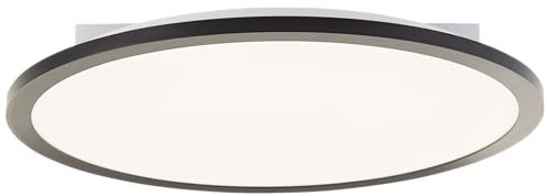 Lightbox Basic LED Aufbaupaneel | Ø 42 cm | zeitloses Wand- & Deckenpanel mit schwarzem Rahmen & neutralweißer Lichtfarbe (4000 K) | 2400 lm | für jeden Raum | aus Aluminium/Kunststoff