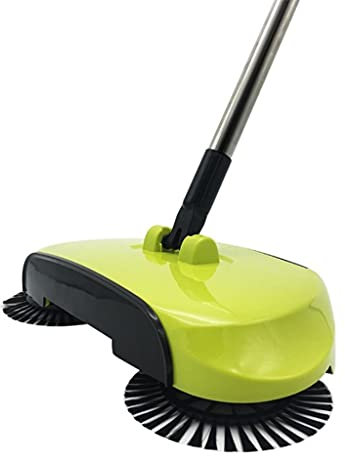 jojobasec Spazzatrice manuale a spinta manuale - Scopa elettrica rotante per pavimenti