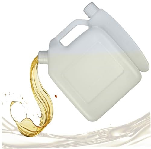 2 Stroke Mixing Bottle, 4L Large Capacity Chainsaw Gas Can, Sturdy 1 Gallon Chainsaw Gas Can, 2 Stroke Oil Mixing Fuel Tank 25:1/50:1/40:1/20:1 for Strimmer Cutter Trimmer