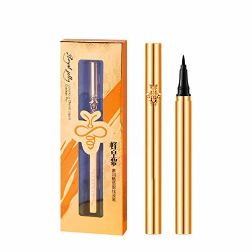 eye liner Moist Charm Liquid Pen Hold Makeup Without Dizziness Liquid Pen Black Beginners 2ml Glitter Hair Spray (Rose Gold, One Size)
