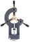 Mini-Drehbank-Lünette, Mini-Drehmaschinen-Mittelrahmen, Holzdrehbank-Lünette, Fester Metallstabilisator, Holzdreh-Lünette für 8x16 210x400 210x750 210x800 220x600 220x750