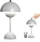 Afenau Flowerpot Lampe, Pilz Lampe Kabellos mit 3 Lichtfarben, Touchscreen Mushroom Lamp, USB-Aufladung Flowerpot Tischlampe, Tischlampe Pilz für Schlafzimmer, Büro, Bars (Weiß)