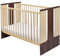 Baby Delux Babybett Kinderbett 60x120 Matratze Nuss Kiefer höhenverstellbar (Sophia)