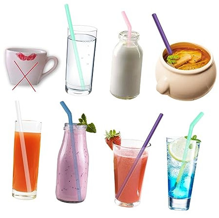 Ciieeo Silikon 6 Insgesamt 3 Sets Wiederverwendbar Gerade Faltbar Für Wasser Gemischte Farben Mit Etui