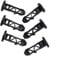 For Wheelie Bin Lid Hinge Pin Set Black Plastic Replacement Parts for 240L Household Trash Cans (3 pairs )