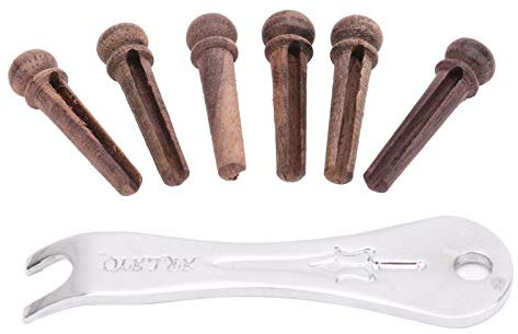 Fictory Gitarrenstegstifte, verbesserter Klang, Palisander für Akustikgitarren, langlebig und einfach zu installieren, perfekt für Martin, Yamaha, Gibson