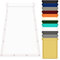Voiles Ombrages Rectangulaire 1.2 x 4.6 m Polyester Anti-Déchirure Voiles d'ombrage pour Patio avec Oeillets et Cordons pour Patio Jardin Terrasse Extérieur Balcon, Blanc