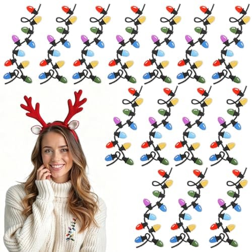 14Pcs Christmas Lights Hotfixes, Summer Christmas Iron on Patches Embroidery Light, Bulk Embroidery Sewing Appliques Suitable for Sweaters Crafts DIY Clothing Jeans Hat Decoration