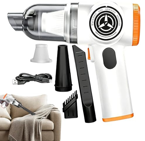 Jingyash Aspirateur de Voiture Dépoussiéreur,Dépoussiéreur de Nettoyage 15000Pa Rechargeable | Aspirateur Main Véhicule,pour Canape Sieges Auto SUV Camping-Cars Minibus Pick-Up Bateaux