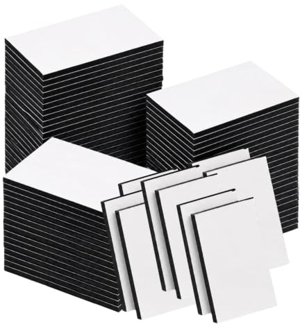 Crestivo 75 Pcs Double Sided Sticky Tape – Heavy Duty Strong Mounting Adhesive Foam Pads, Waterproof 2mm Thickness Rectangle 50x30mm for Number Plate, Black