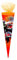 Schultüte / Zuckertüte / Länge: 35cm / rund / Tüllverschluss / Feuerwehr