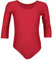 Aquarti Mädchen Body 3/4 Arm Ballett Trikot, Farbe: Rot, Größe: 152