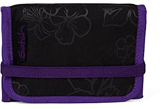 Satch, SAT-WAL-002-9C6, Geldbeutel, Maße: 13 x 2 x 8,5 cm, Purple Hibiskus, mehrfarbig