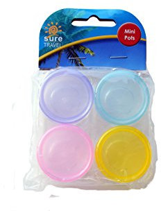 Source Travel Set 4 x Round Pots Asst