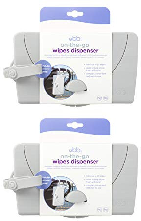 Ubbi On The Go Wischtuchhalter, Babygeschenk, Grau