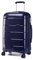 Kono Set de 3 Valises Rigide en Polypropylène Ensemble de Bagages Léger 4 roulettes avec Serrure TSA(Bleu Marine, Set of 3)