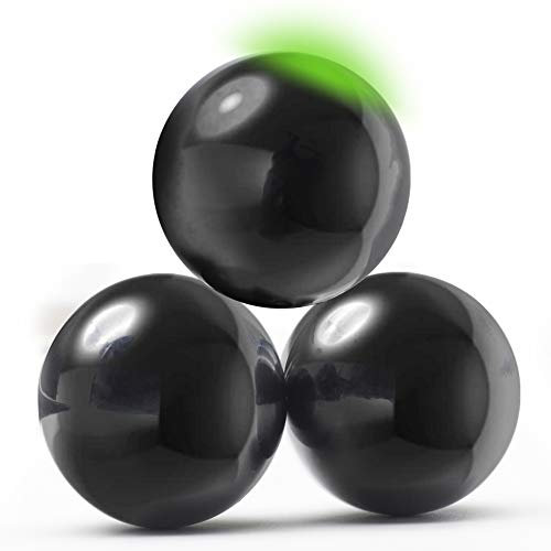 myHodo Boules Magnétiques d'Hématite Anti Stress, Billes Magnétiques Extra Larges 30mm, Aimants Puissants Particulièrement Polyvalents, Gadget de Bureau Technologique, Excellente Idée Cadeau