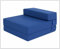 SAPPHIRE Fold Out Z Bed Chair | Sofa Bed Futon Lightweight | Chair Bed |Z Bed | Single Z bed |Ergonomically Designed Single Mattress Zbed |Guest Bed | Trifold Mattress | Futon Mattress (Navy)