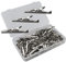 Senven 100pcs cocodrilo Clip, pinzas prueba cocodrilo de cocodrilo Prueba de electricista, pinza de metal pinza de clip de cocodrilo.