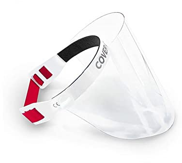 CoverOne - Visiera Facciale, Maschera Protettiva Integrale. Visiera Trasparente Regolabile in Plastica Leggera per Protezione (3)