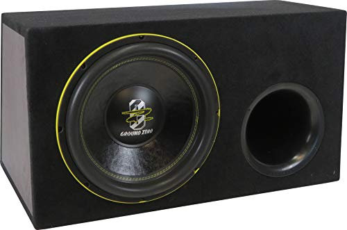 Ground Zero GZHW 38XSPL-D2 BR - Subwoofer SPL da 38 cm, alloggiamento subwoofer, alloggiamento passivo Bass Reflex, alloggiamento di alta qualità in MDF, capacità di carico RMS 1500 Watt, 2 x 2 Ohm,