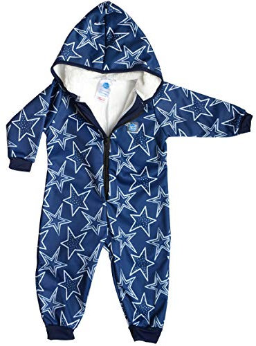 Splash About Imperméable à Capuche doublé en Polaire intégrale, Stars 6-12 Mois