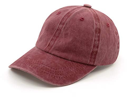 Durio Kids Kinder Baseball Cap Basecap Kappe Mütze Unisex Jungen Mädchen Kleinkind verstellbar Größe für 3-8 Jahre Alt Einheitsgröße Rot
