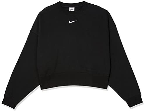 Nike Damen Essential Sweatshirt, Black/White, L EU