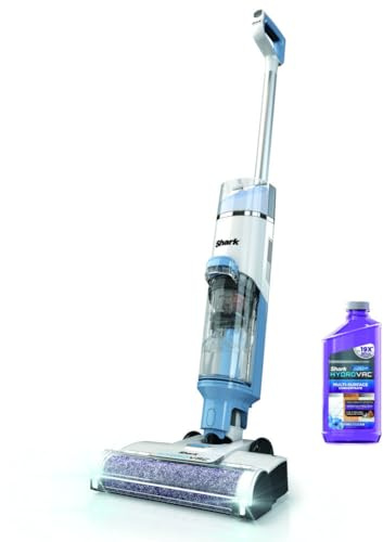 Shark WD201 HydroVac Cordless Pro XL 3-in-1 Staubsauger, Mopp & Selbstreinigungssystem mit antimikrobieller Bürstenrolle* & Lösung für Verschiedene Oberflächen, Hartholz, Fliesen, Marmor &