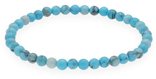 Lebensquelle Plus Mini Kugelarmband | 4mm | Hochwertiges Edelsteinarmband (Türkis rec.)