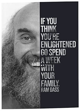 Fabulous Poster Wall Art You're Enlightened Ram Dass Quote Spiritual Meditation Inspire