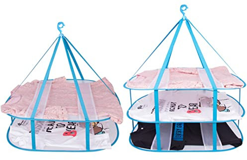Veemoon Ropa Plegable Canasta para Secar Calcetines Tendedero Deshidratador Solar Secador De Suéter Colgante Red De Secado Colgante Toallas Plegadas En c Red Colgante Lencería Placard Piso
