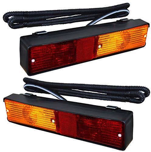 APSMOTIV -Blindesignaltraktor -Rücklichter 12 -V -Heck -Heckansiedler Blinker Leuchten Blinker Leuchte -Montage -Set für Massey Ferguson 300 Serie Traktor -Seitenanzeige