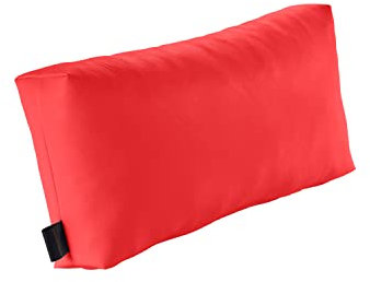 pader medi.tech Massagekopfkissen mit Schaumstoff-Flocken, 45x20x9cm, Therapiekissen, Lagerungskissen für die Physiotherapie mit Kunstlederbezug | abwaschbar, bequem | 11 Kirsch