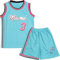 DaceStar Basketball Trikot Kinder, # 3 Basketball Kleidung Kinder, Basket-ball Trainings Ärmellos Trikot und Short, Jungen Basket-ball Trikots, Kinders Basket ball Trikots Set für 4-14 Jahre, Blau M