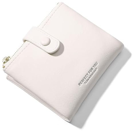 LZSXDWXY Portefeuille pour femme, portefeuille en cuir PU, minimaliste, Z-blanc., Taille unique, Spacieux et élégant