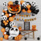 101 Stück Halloween Luftballons Girlande Kit, Halloween Party Dekorationen, Luftballons Orange Schwarz Grün und Lila für Halloween, Halloween Party Set MEHRWEG