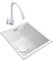Fregadero De Acero Inoxidable Blanco Fregadero Bajo Encimera Fregadero De Bar Pequeño Fregadero De Cocina Blanco Grifo Blanco Accesorios Incluidos (S : 34x24x20cm)