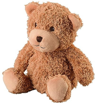Warmies - Bouillotte chauffante micro-ondes à graines avec housse peluche - Teddy marron