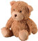 Warmies - Bouillotte chauffante micro-ondes à graines avec housse peluche - Teddy marron