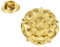 English Made Gold Plated Tudor Rose Pewter Lapel Pin Badge. Single Unit. XWTP033